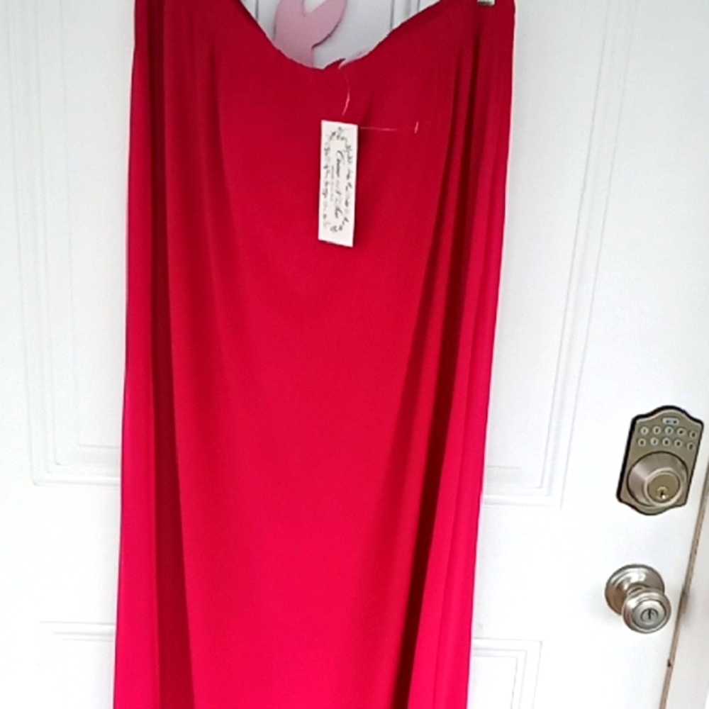 Elegant Red Women's Skirt NWT